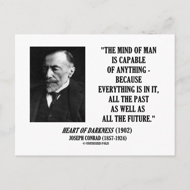 Mind Of Man Capable Of Anything Everything In It Postcard (Front)