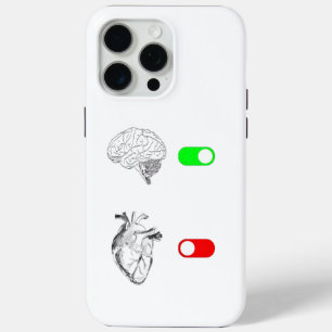 Mind Over Heart – Minimalist Switch Design iPhone 15 Pro Max Case