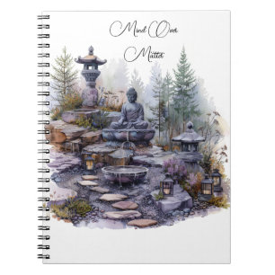Mind Over Matter Buddha Spiral Photo Notebook
