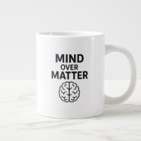 Mind Over Matter – T-shirt à Texte Noir et Design