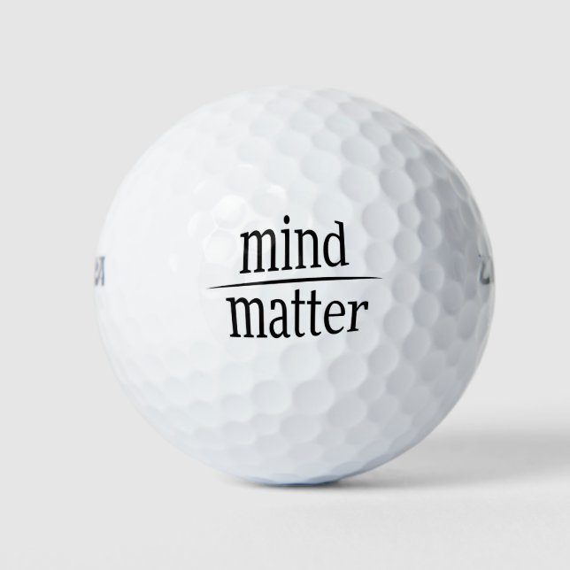 Mind Over Matter Words of Wisdom Golf Balls (Front)