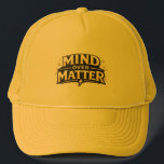 Mind Over Matter Yellow Bold Statement Hat<br><div class="desc">Stand out with confidence in this vibrant yellow hat. The “Mind Over Matter” design brings energy,  positivity,  and strength to your look. Perfect for athletes,  dreamers,  and go-getters who live with purpose and passion.</div>