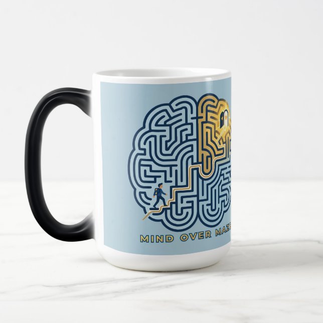 Mind Over Maze – Inspirational Brain Maze Magic Mug (Left)