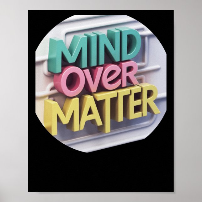 Mind Over Sticker2  Poster (Front)
