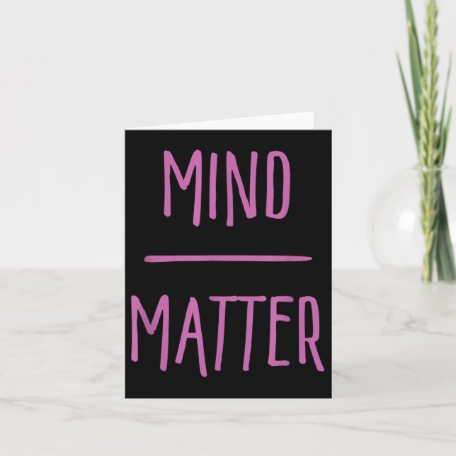 Mind Over Workout Motivation  Card (Front)