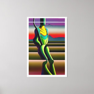 Mind Rickets - Ken Gauge Surrealist Art Canvas Print