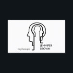 Mind Science Human Head Business Card<br><div class="desc">Psychologist Mind Science Human Head</div>
