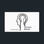 Mind Science Human Head Business Card<br><div class="desc">Psychologist Mind Science Human Head</div>