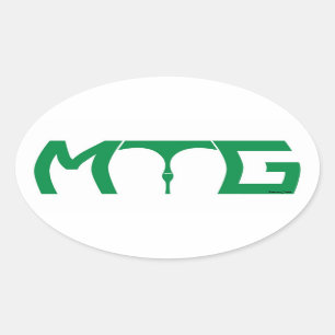 Mind the gap - green text sticker