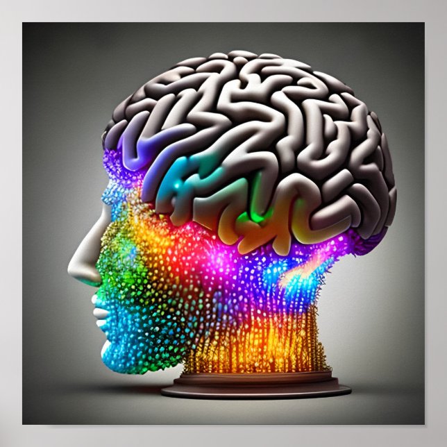 Mind with lights poster (Front)