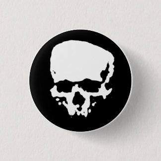Mind Wither Day signature skull 1 Inch Round Button