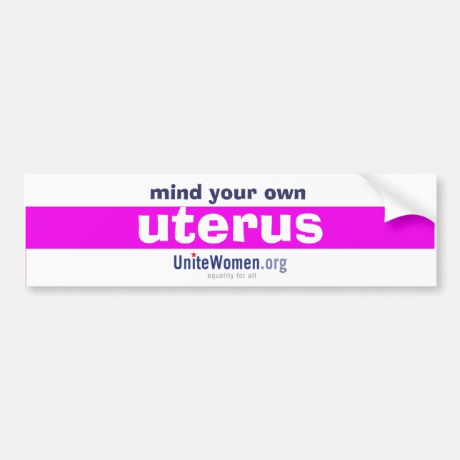 Mind your own bumper sticker (Front)