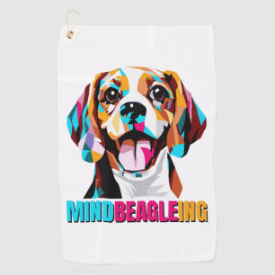 Mindbeagleing Beagle Dog Golf Towel