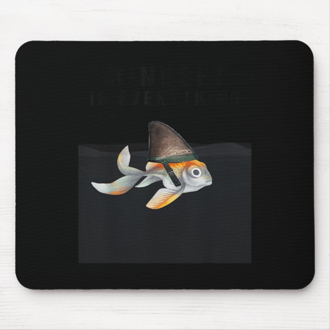 Mindest Is Everything - Motivational Quote Insrati Mouse Pad (Front)