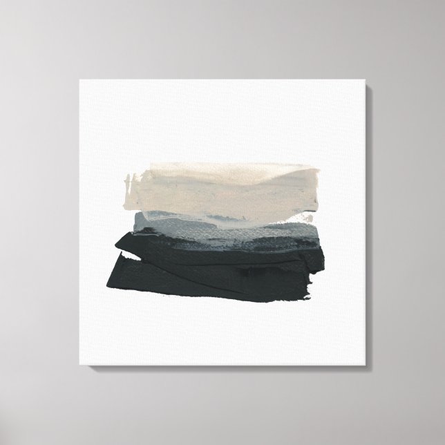 Mindful 1 - Neutral Minimalist Painting  Canvas Print (Front)