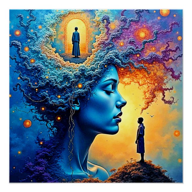 Mindful Cosmic Journey Poster (Front)