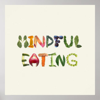 Mindful Eating - Healthy Food Poster