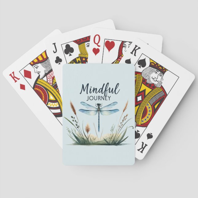 Mindful Journey - Dragonfly Nature Playing Cards (Back)
