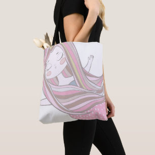 Mindful Meditation Mermaid Tote Bag