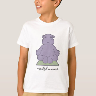 Mindful Moment Hippo Kids T-Shirt