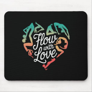 Mindful Movement Flow With Love Yoga Heart Energy  Mouse Pad