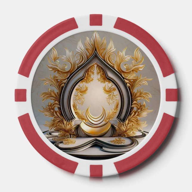 "Mindful Peaceful Haven" Poker Chips (Front)
