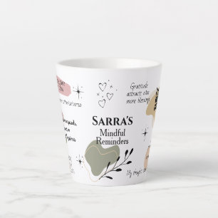 Mindful Reminders Manifestation Latte Mug