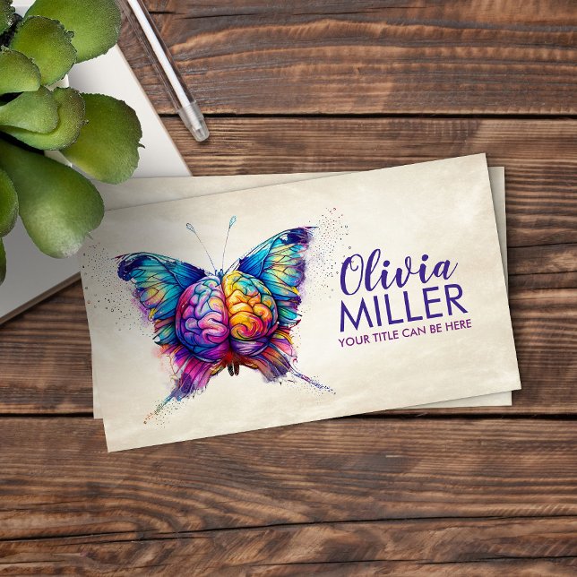 Mindful Wings - Butterfly Brain Business Card (Creator Uploaded)