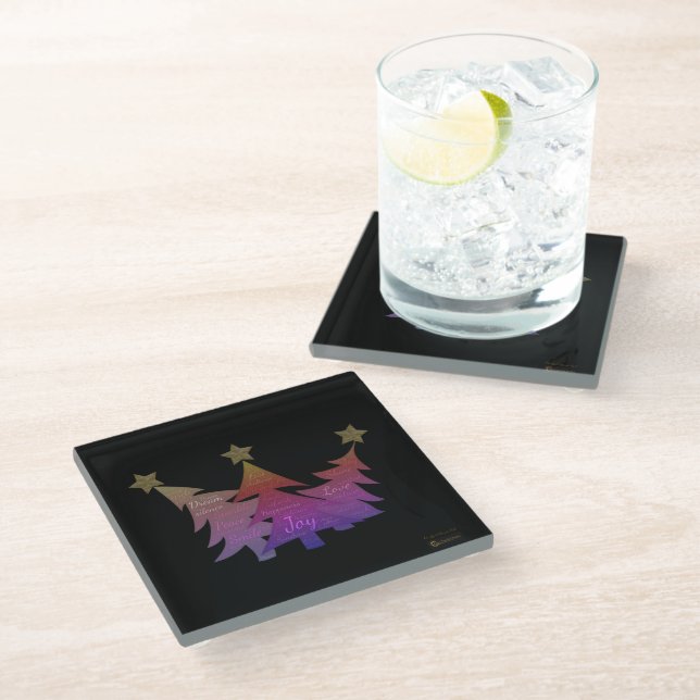 Mindful Word Art - Coasters (Angled)