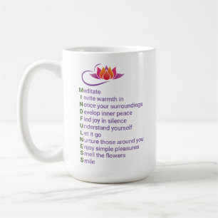 Mindfulness Gift Mug Expressions for every letter