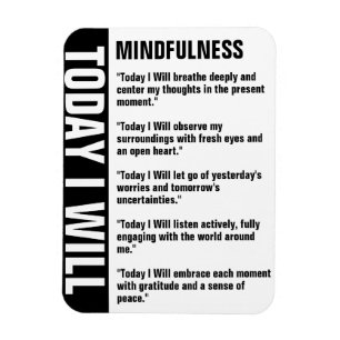 Mindfulness Goals Reminder Customize Magnet