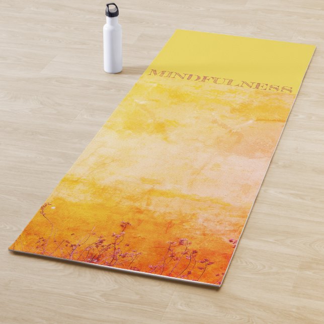 Mindfulness Golden Nature Earth Yoga Mat (In Situ)