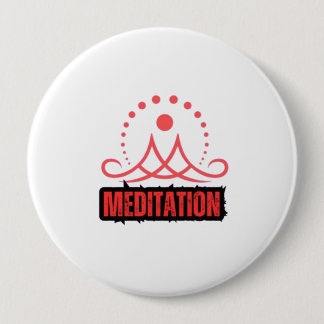 Mindfulness Meditation 4 Inch Round Button