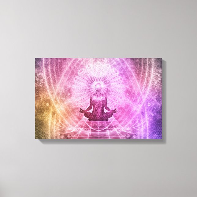 mindfulness meditation wrapped canvas (Front)