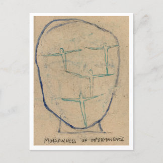 Mindfulness of impermanence. postcard