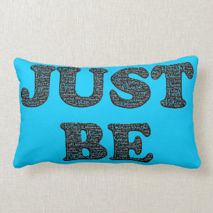 Mindfulness Vibrant Blue Throw Pillow