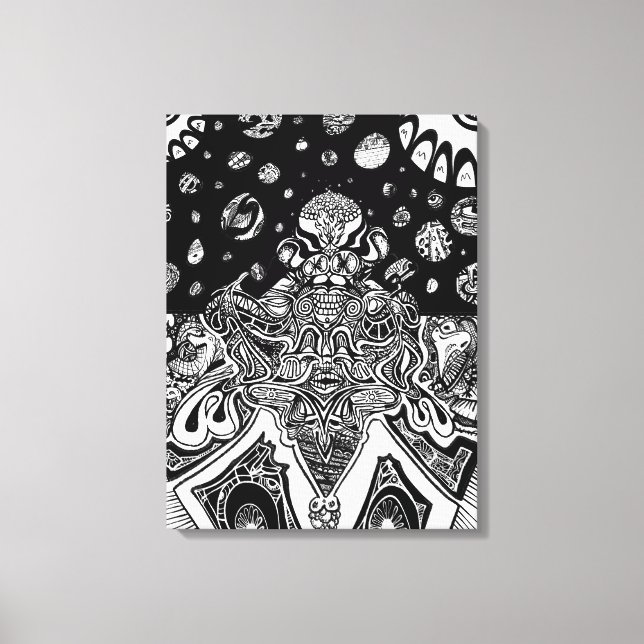 Mindmelt Phrame Canvas Print (Front)