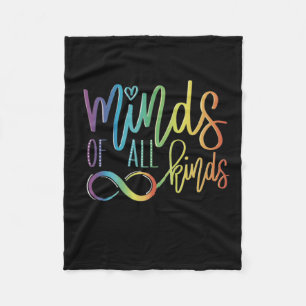 Minds Of All Kinds Fleece Blanket
