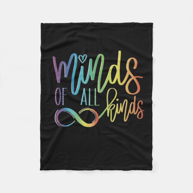 Minds Of All Kinds  Fleece Blanket (Front)