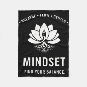 Mindset Find Your Lance Yoga Meditation Fleece Blanket