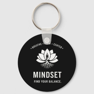 Mindset Find Your Lance Yoga Meditation Keychain