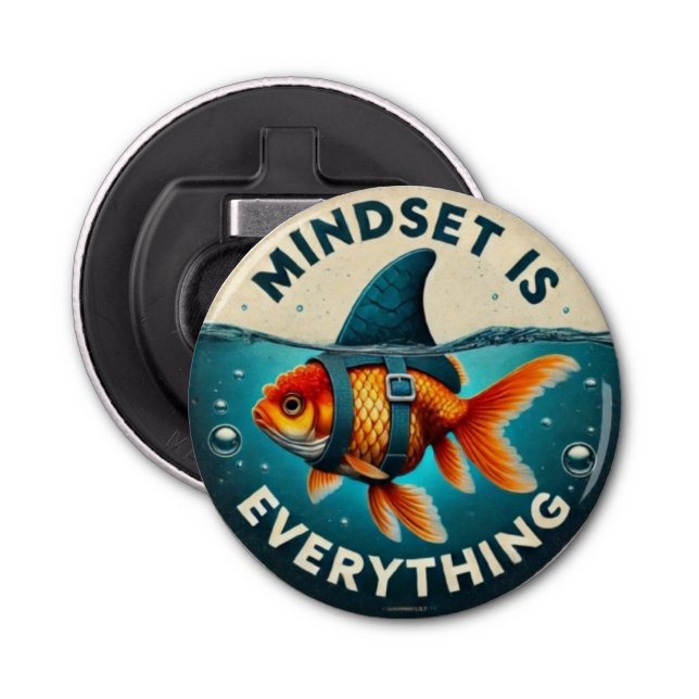 Mindset Is Everything Juxtaposition  Bottle Opener (Front)