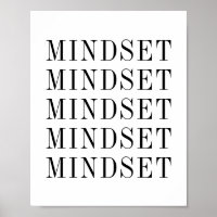 Mindset Typography Black And White