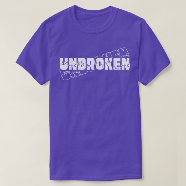Mindset Unbroken Motivational  T-Shirt (Design Front)