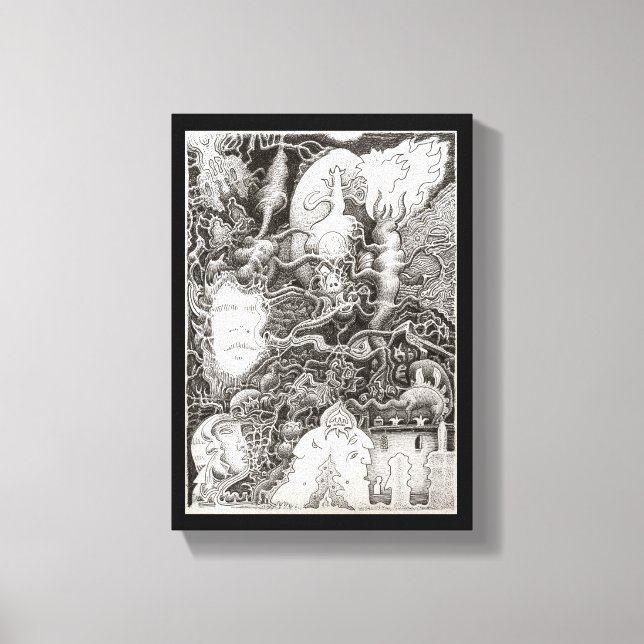 Mindsucker Syndrome Canvas Print (Front)