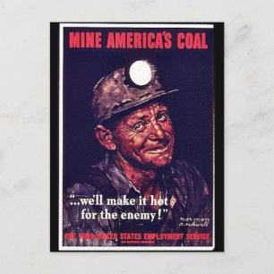 Mine America's Coal Postcard