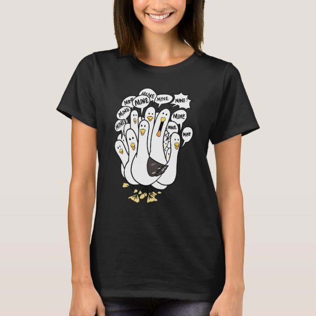 Mine Mine Mine Seagull  Bird  Beach Chicken T-Shirt (Front)
