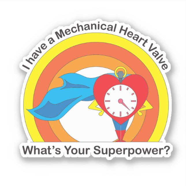 Mine Ticks Superhero Sticker (Front)