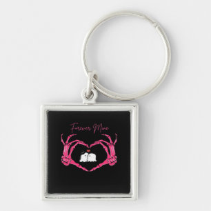 Mine, Valentines Day Classic - Skeleton Hands Hear Keychain