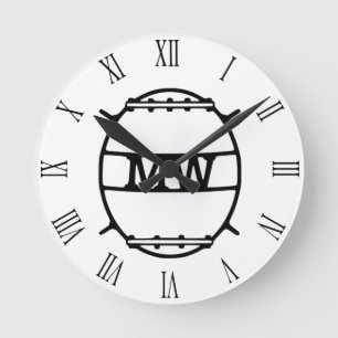 Mine Warfare, MW, badge Round Clock